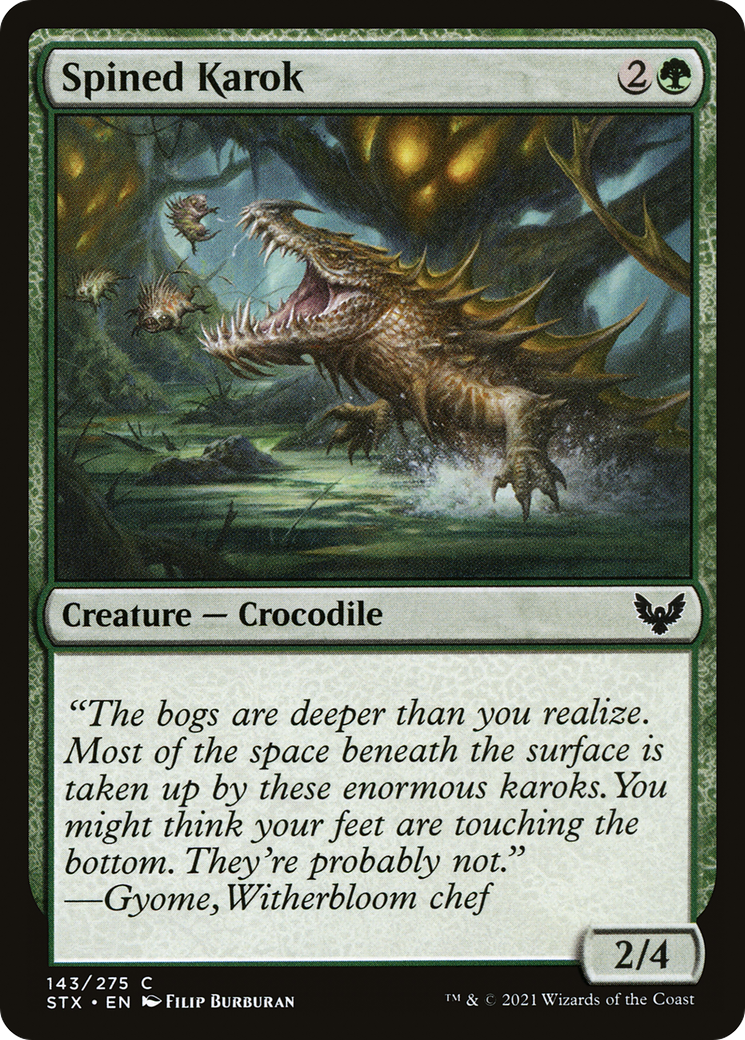 Spined Karok [Strixhaven: School of Mages] Foil