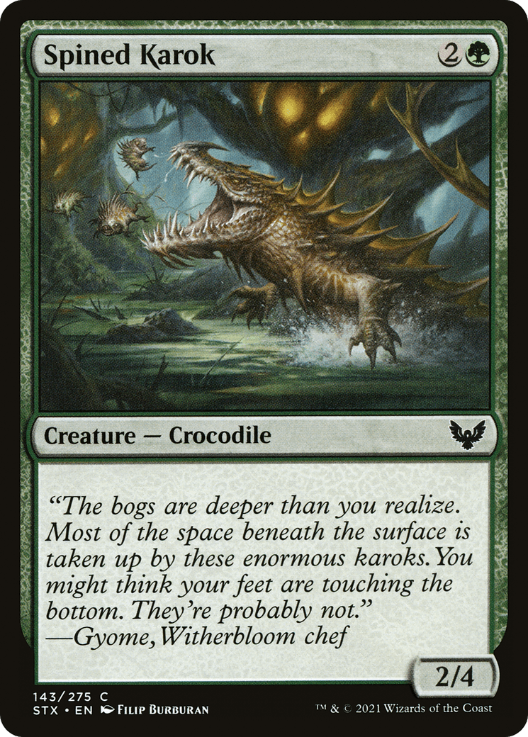 Spined Karok [Strixhaven: School of Mages] Foil