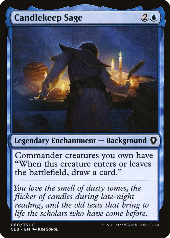 Candlekeep Sage 60 (Commander Legends: Battle for Baldur's Gate)  - Foil