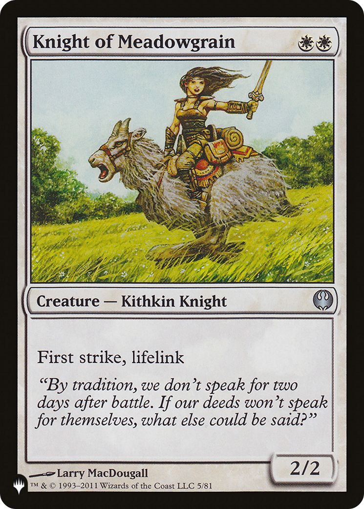 Knight of Meadowgrain |  (DDG-5) [The List]