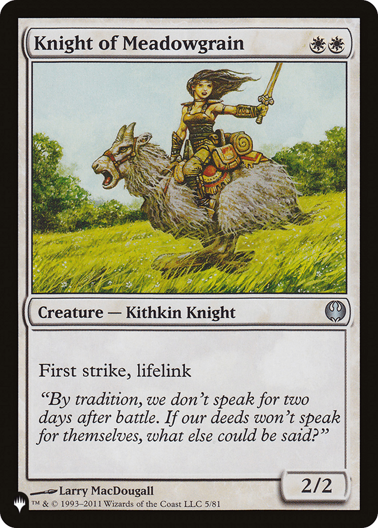 Knight of Meadowgrain |  (DDG-5) [The List]