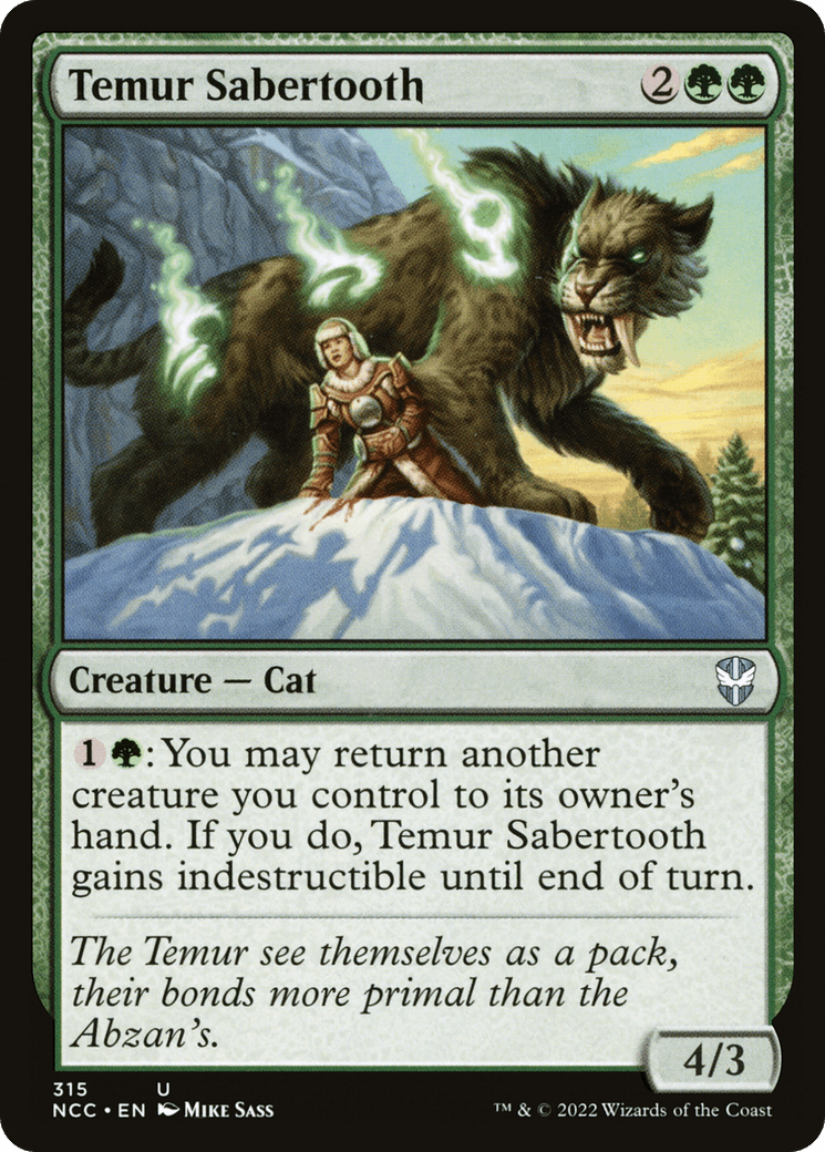 Temur Sabertooth [Streets of New Capenna Commander]