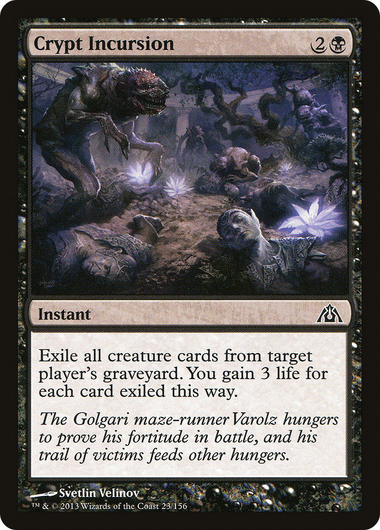 Crypt Incursion [Dragon's Maze] Foil