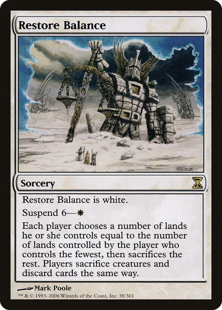 Restore Balance (TSP-038) - Time Spiral Foil