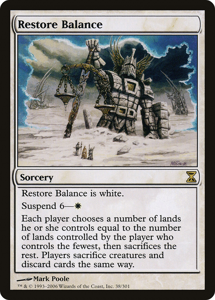 Restore Balance [Time Spiral] Foil