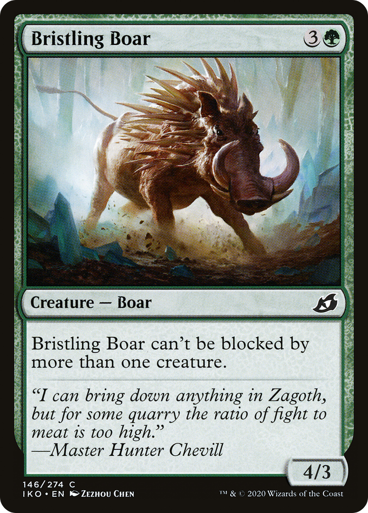 Bristling Boar [Ikoria: Lair of Behemoths] Foil