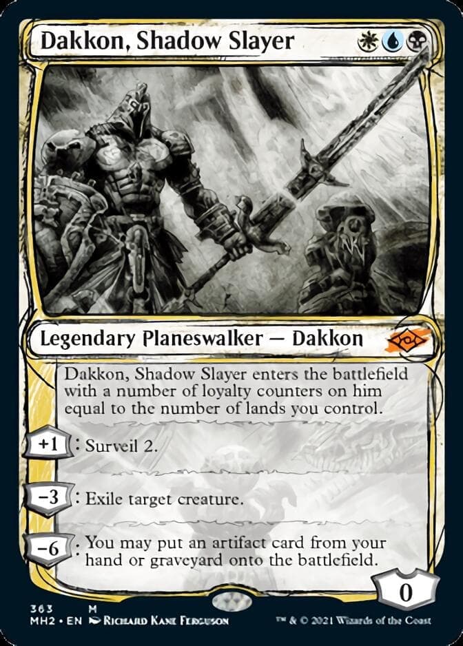 Dakkon, Shadow Slayer (Sketch) [Modern Horizons 2] Foil