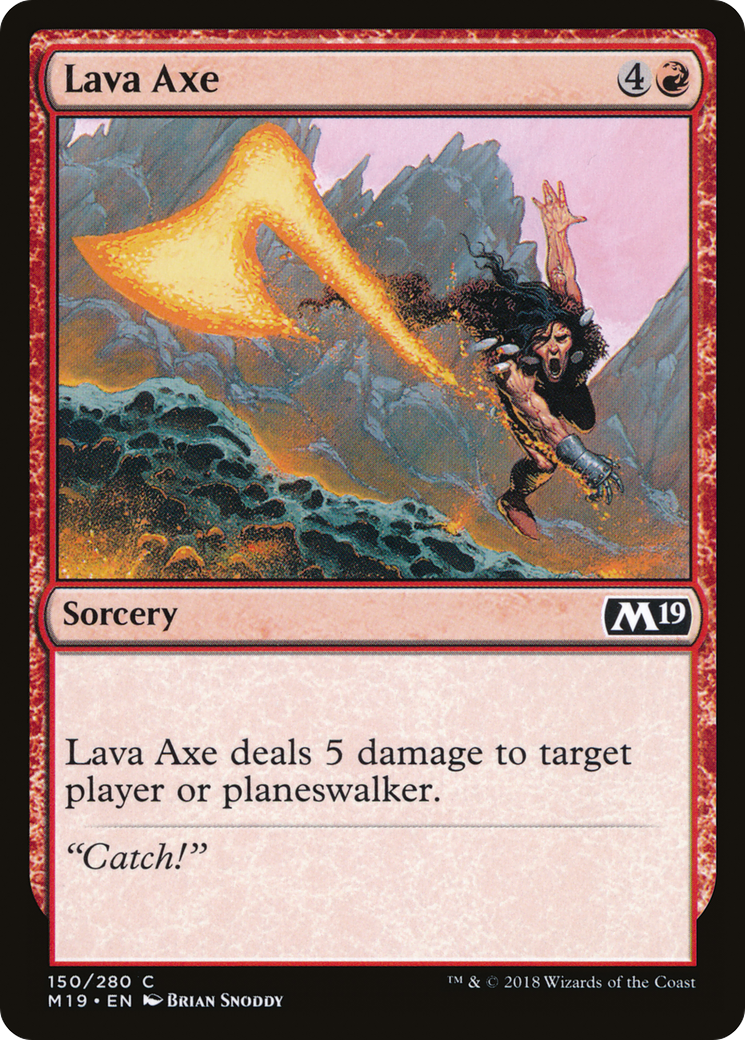 Lava Axe [Core Set 2019] Foil
