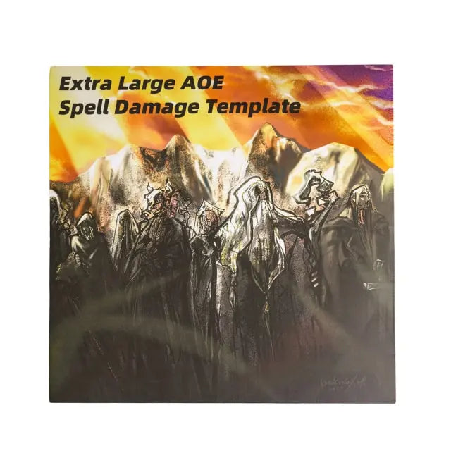 AOE Spell Damage Template | Acrylic | Opaque