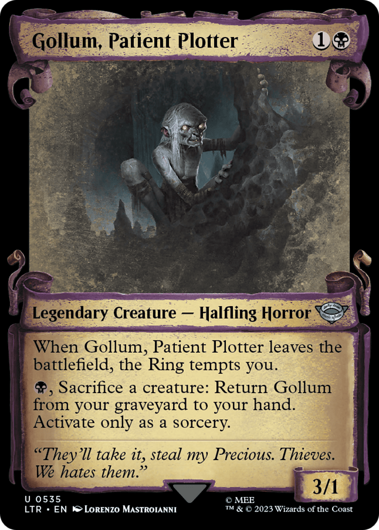 Gollum, Patient Plotter (LTR-535) - The Lord of the Rings: Tales of Middle-earth: (Showcase)