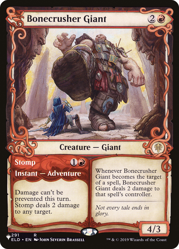 Bonecrusher Giant // Stomp |  (ELD-291) [The List]