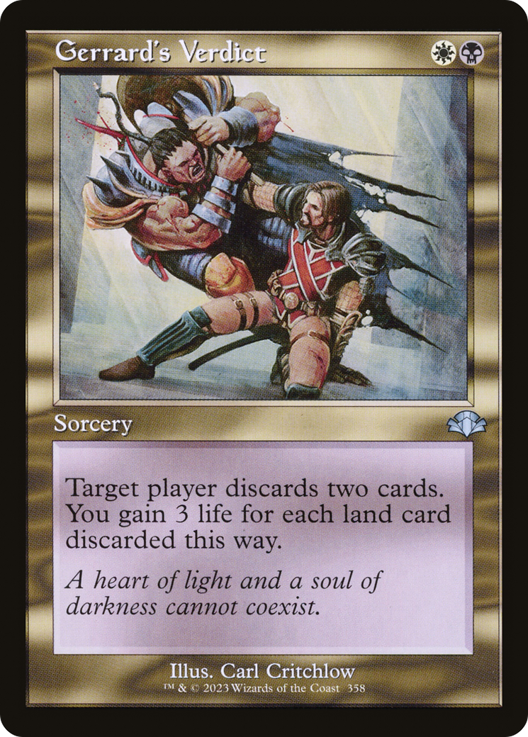 Gerrard's Verdict (Retro) [Dominaria Remastered]