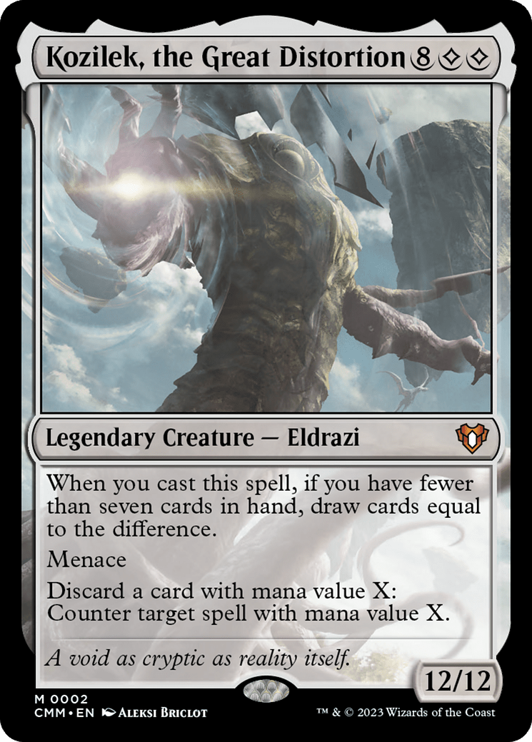 Kozilek, the Great Distortion [Commander Masters] Foil