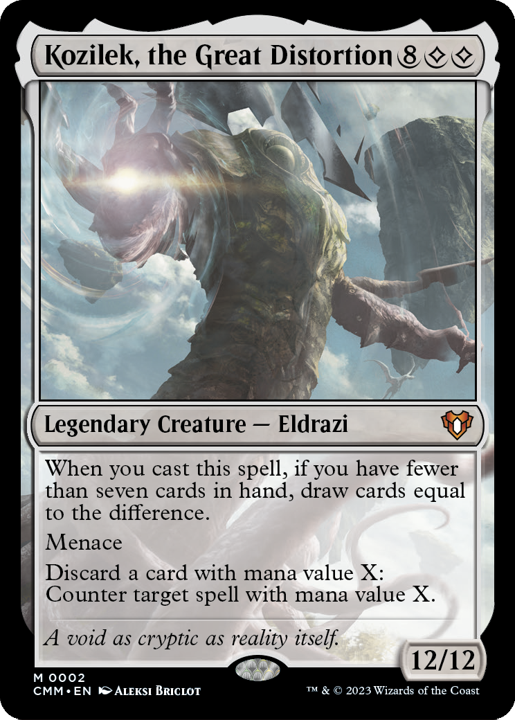 Kozilek, the Great Distortion [Commander Masters] Foil