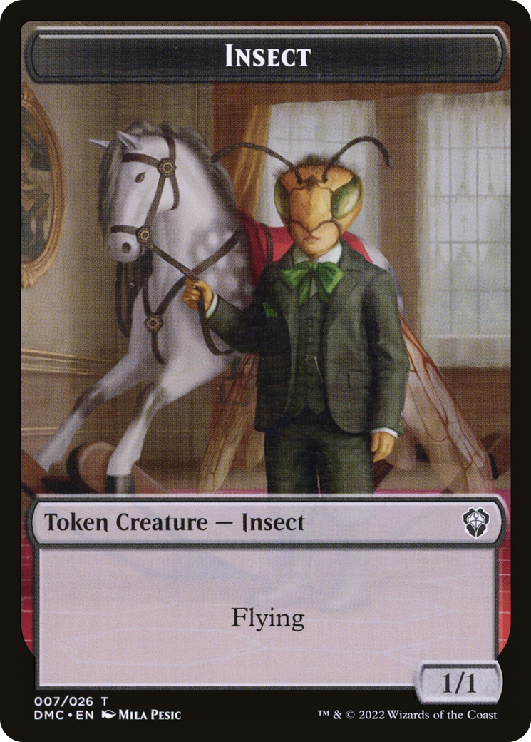 Insect (TDMU-007) - Dominaria United Tokens Foil