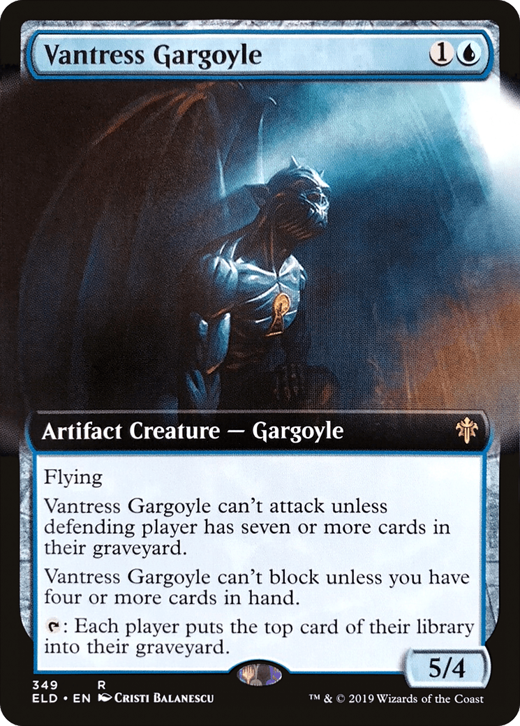 Vantress Gargoyle (Extended Art) [Throne of Eldraine] Foil
