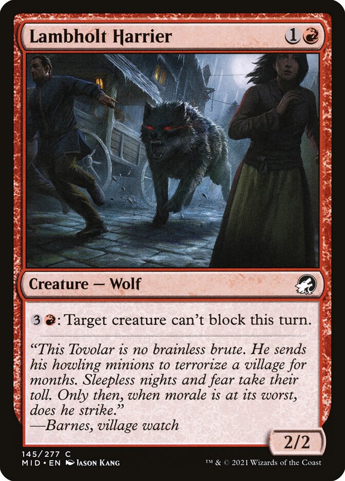 Lambholt Harrier 145/277 (Innistrad: Midnight Hunt)  - Foil