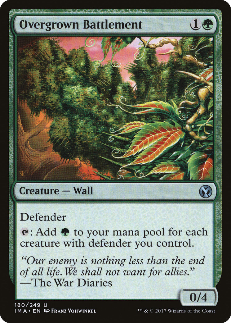 Overgrown Battlement [Iconic Masters] Foil