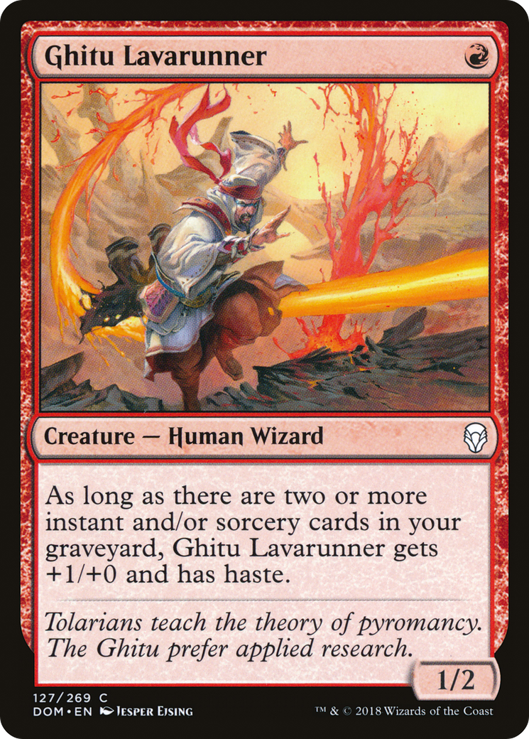 Ghitu Lavarunner [Dominaria] Foil