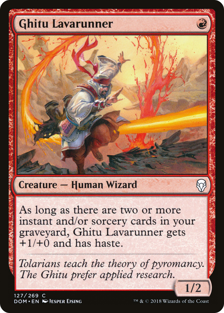 Ghitu Lavarunner [Dominaria] Foil