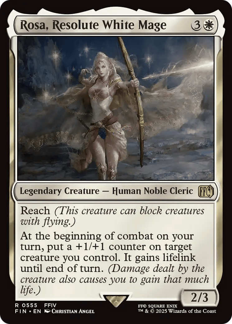 Rosa, Resolute White Mage (555) [FINAL FANTASY]  Foil