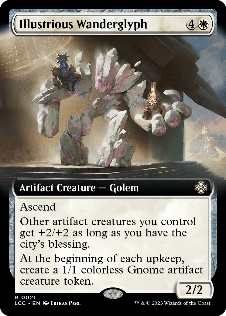 Illustrious Wanderglyph (Extended Art) [The Lost Caverns of Ixalan Commander] Foil