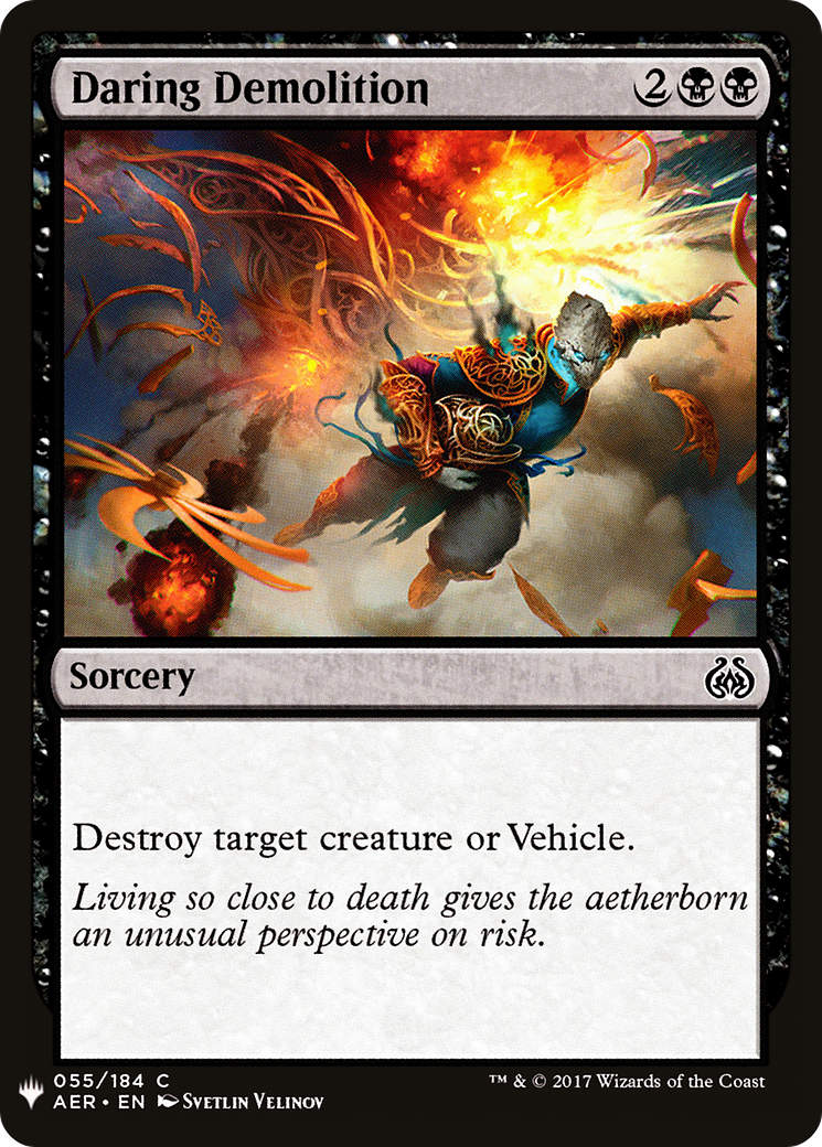 Daring Demolition |  (AER-55) [The List]