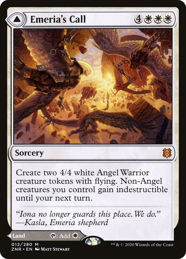 Emeria's Call // Emeria, Shattered Skyclave [Zendikar Rising] Foil