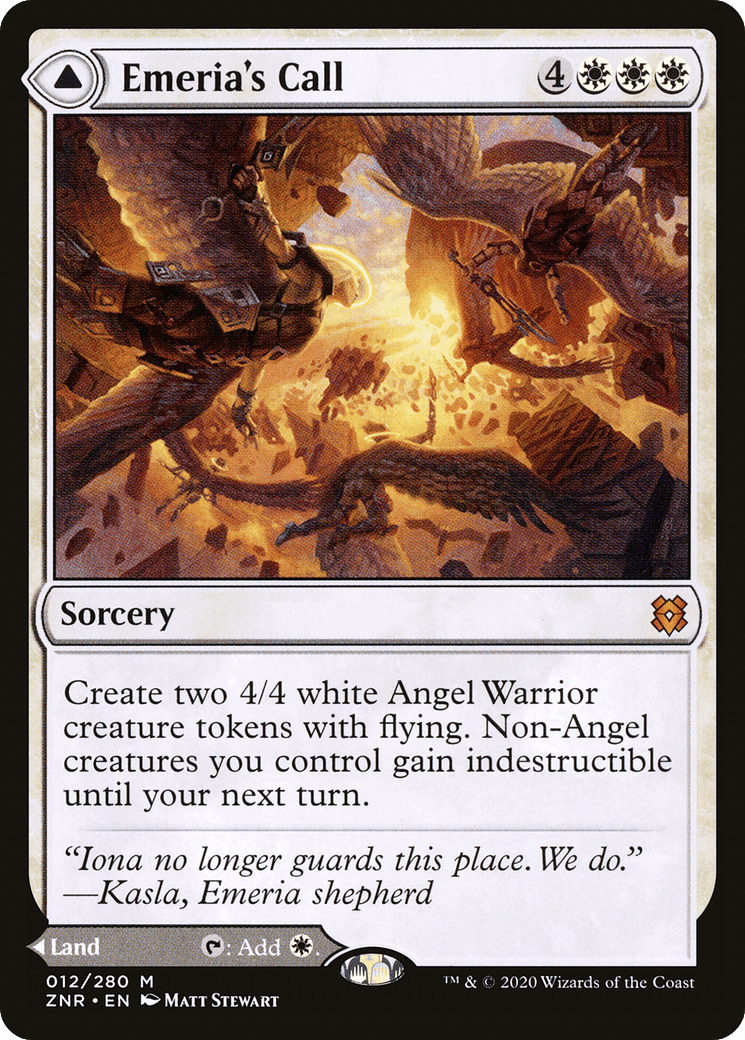 Emeria's Call // Emeria, Shattered Skyclave [Zendikar Rising] Foil