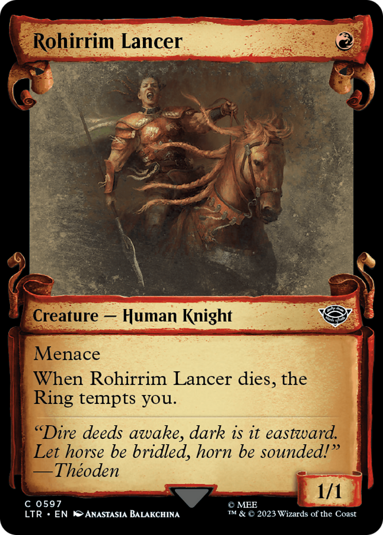 Rohirrim Lancer [The Lord of the Rings: Tales of Middle-Earth Showcase Scrolls] Foil