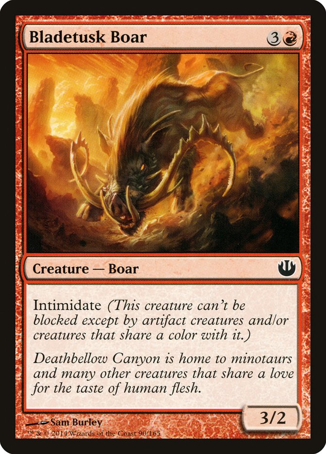 Bladetusk Boar 90/165 (Journey Into Nyx)  - Foil