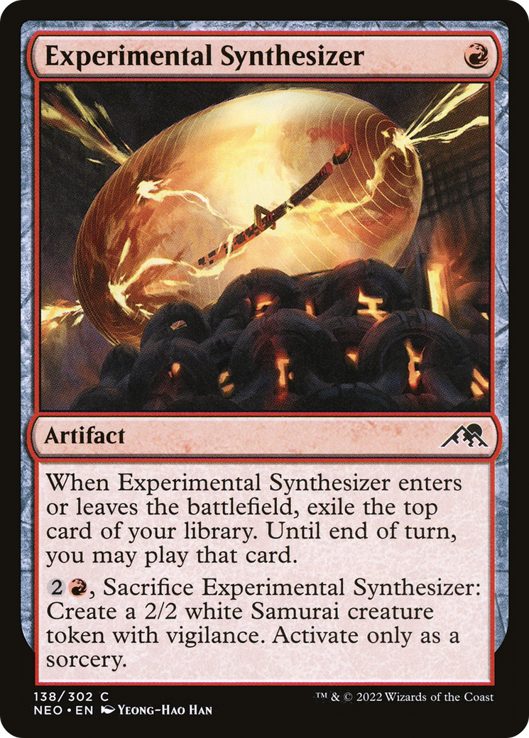 Experimental Synthesizer [Kamigawa: Neon Dynasty] Foil