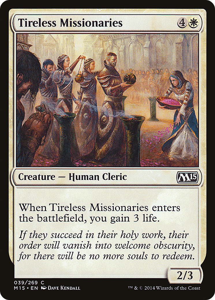 Tireless Missionaries [Magic 2015] Foil