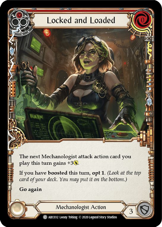 Locked and Loaded (Red) [U-ARC032] (Arcane Rising Unlimited)  Unlimited Normal