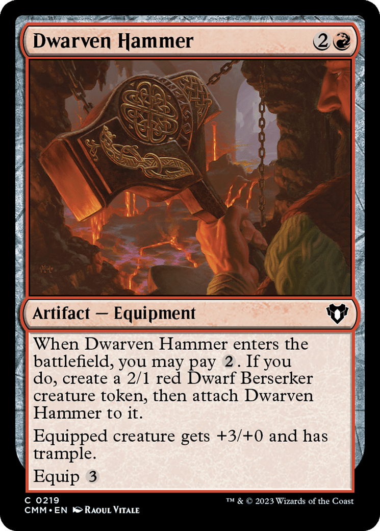 Dwarven Hammer [Commander Masters] Foil