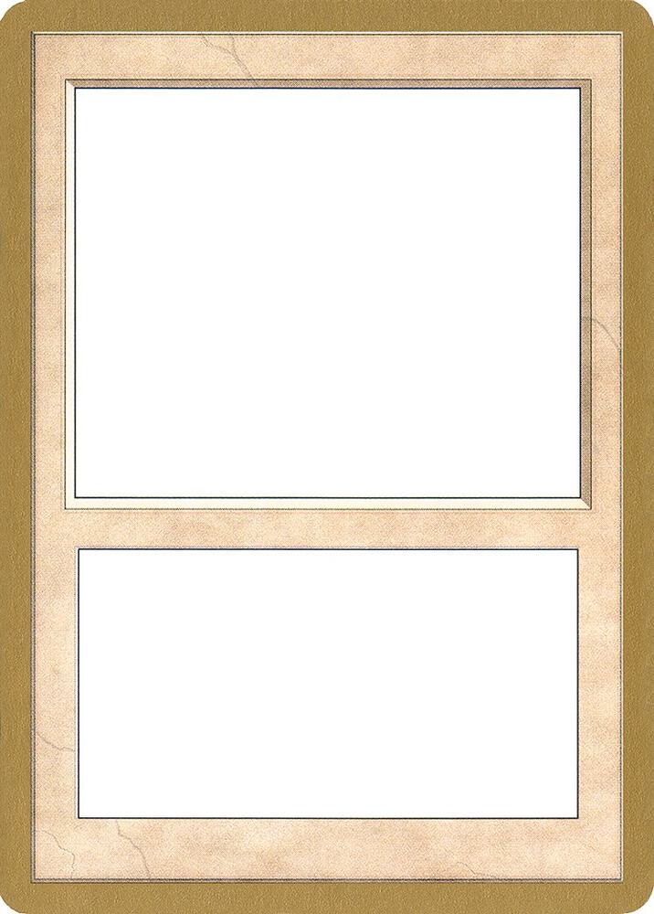 2002 World Championship Blank Card  (World Championship Decks) 