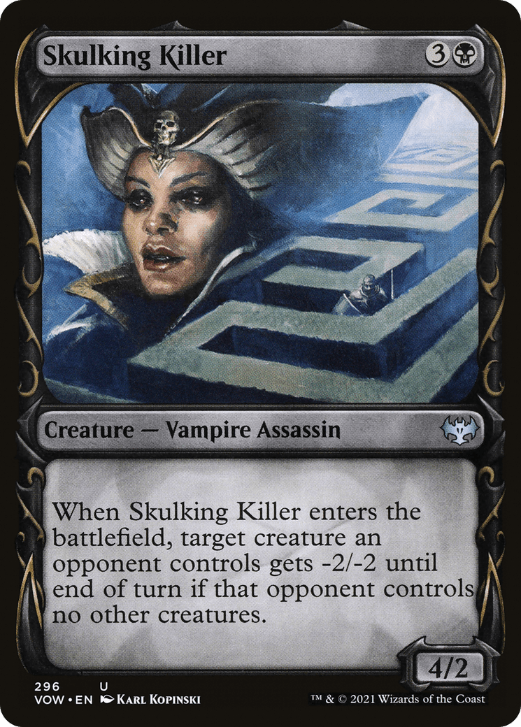 Skulking Killer (Showcase Fang Frame) [Innistrad: Crimson Vow] Foil
