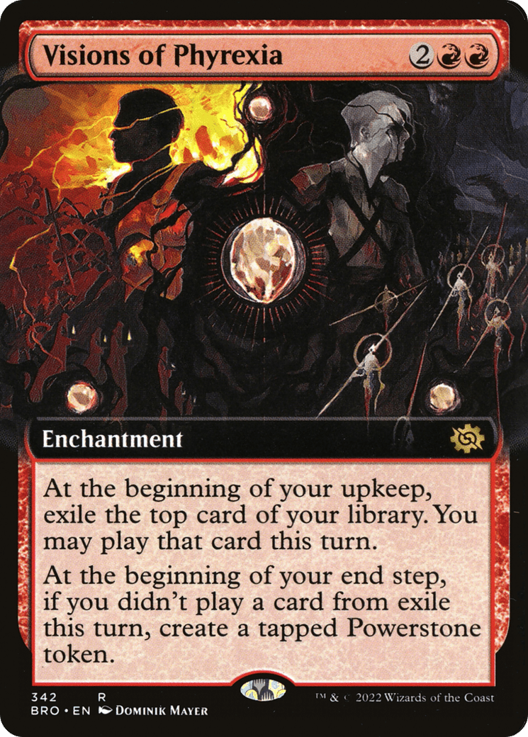 Visions of Phyrexia (Extended Art) [The Brothers' War] Foil