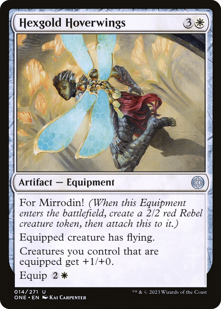 Hexgold Hoverwings [Phyrexia: All Will Be One] Foil