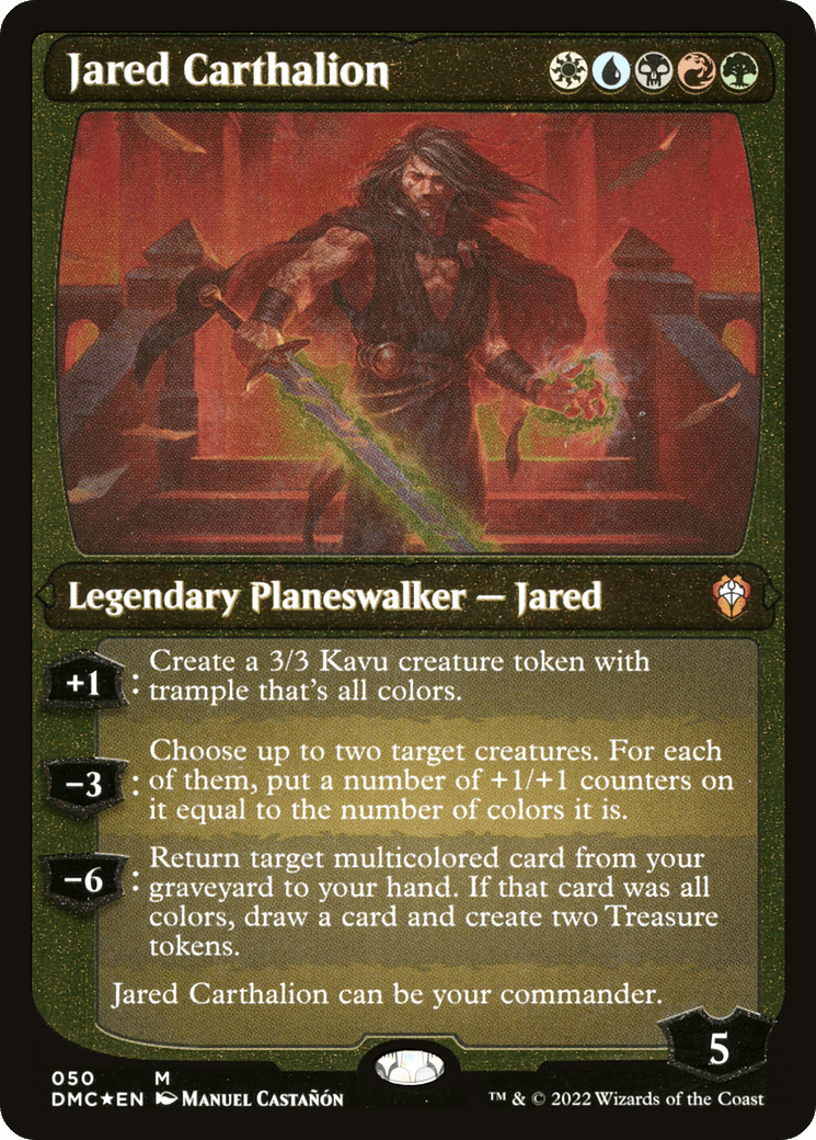 Jared Carthalion (DMC-050) - Dominaria United Commander Etched Foil