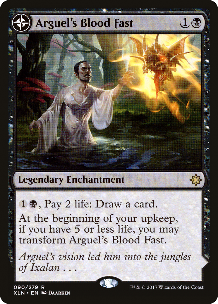 Arguel's Blood Fast // Temple of Aclazotz [Ixalan] Foil