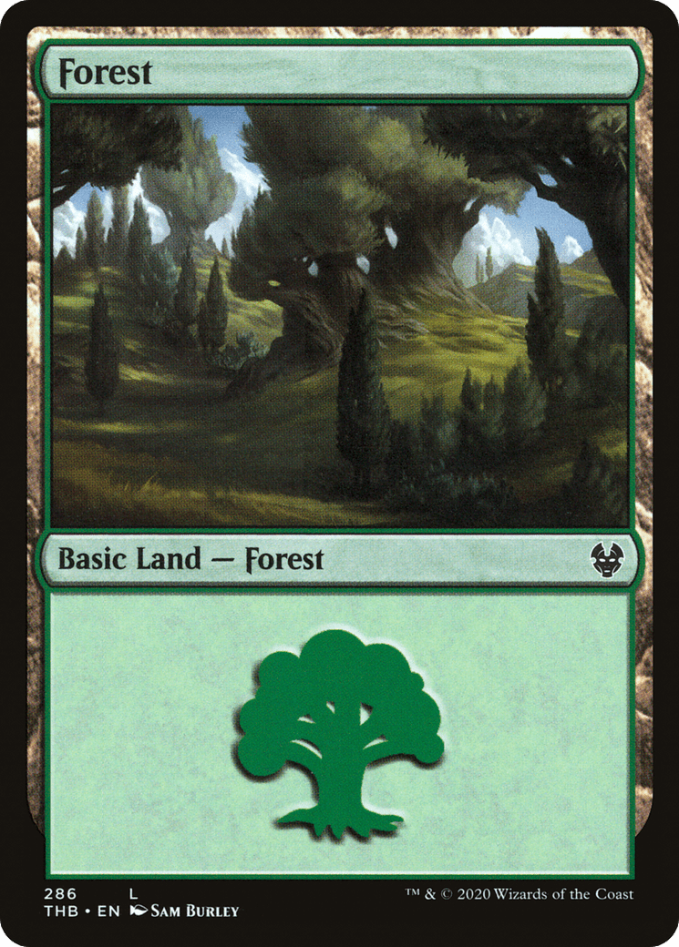 Forest (286) [Theros Beyond Death] Foil