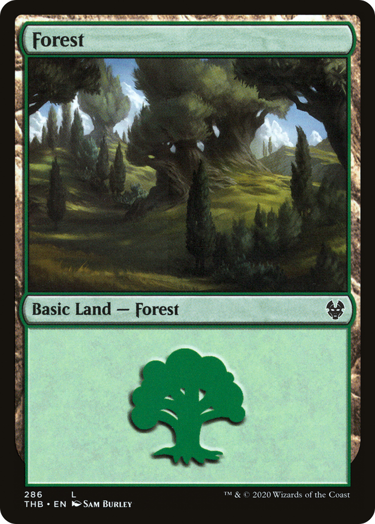 Forest (286) [Theros Beyond Death] Foil