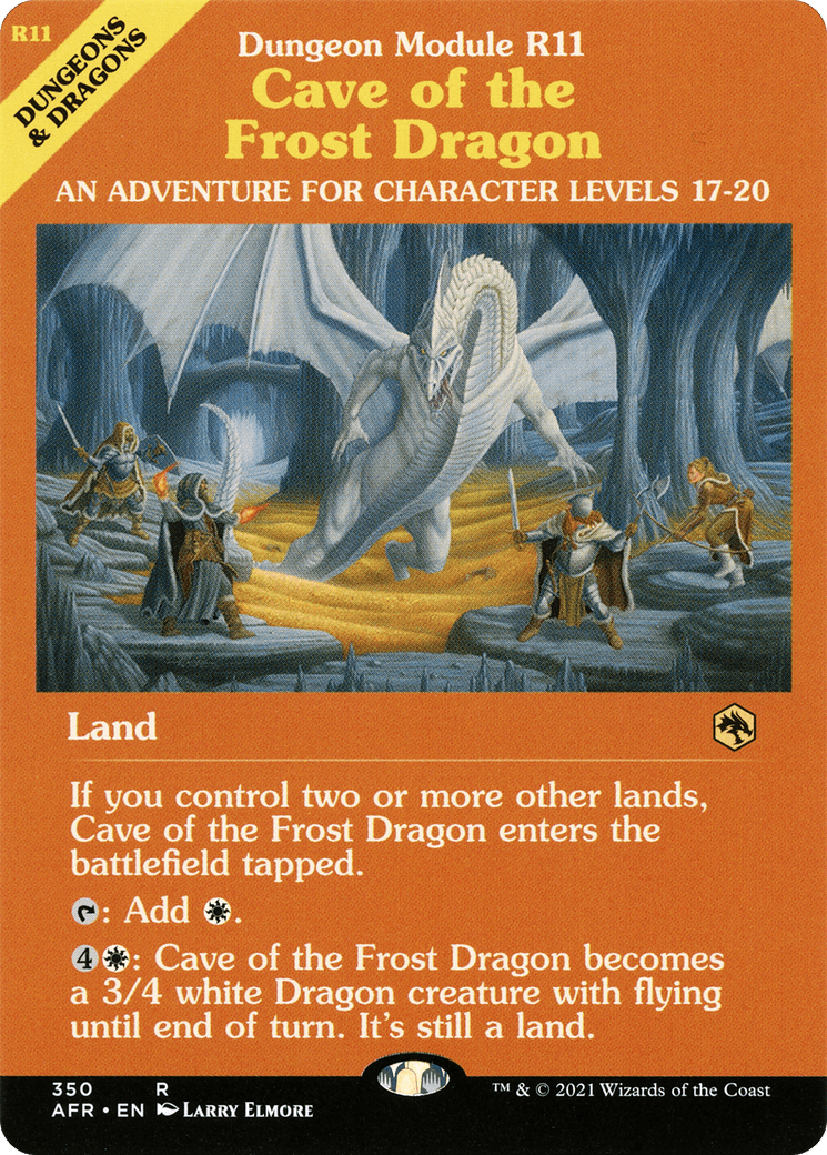 Cave of the Frost Dragon (Dungeon Module) [Dungeons & Dragons: Adventures in the Forgotten Realms] Foil