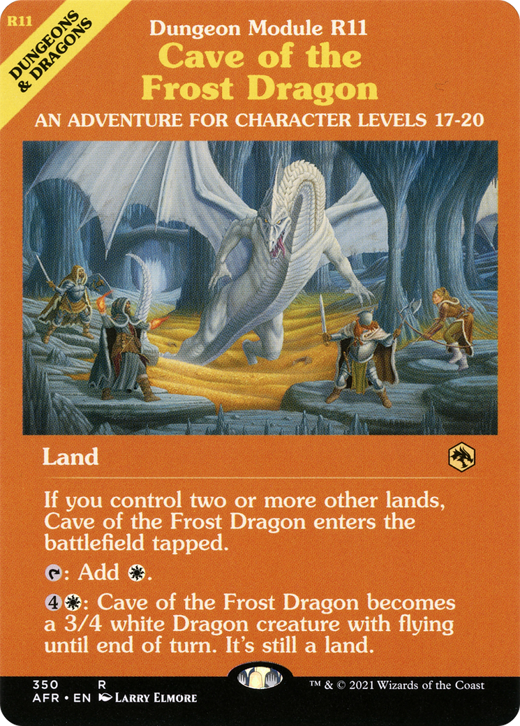 Cave of the Frost Dragon (Dungeon Module) [Dungeons & Dragons: Adventures in the Forgotten Realms] Foil