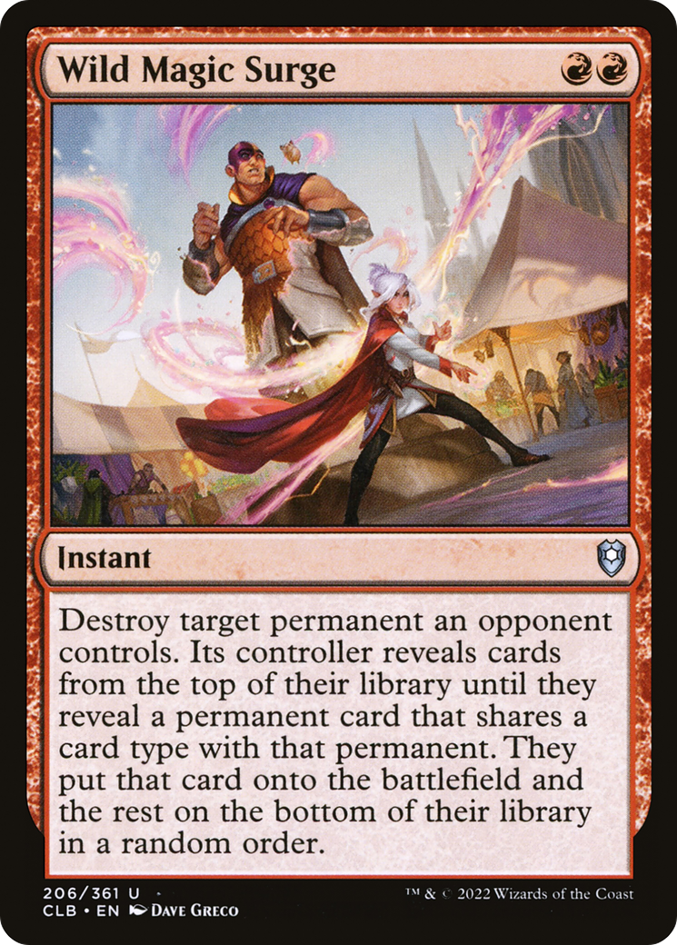 Wild Magic Surge [Commander Legends: Battle for Baldur's Gate] Foil