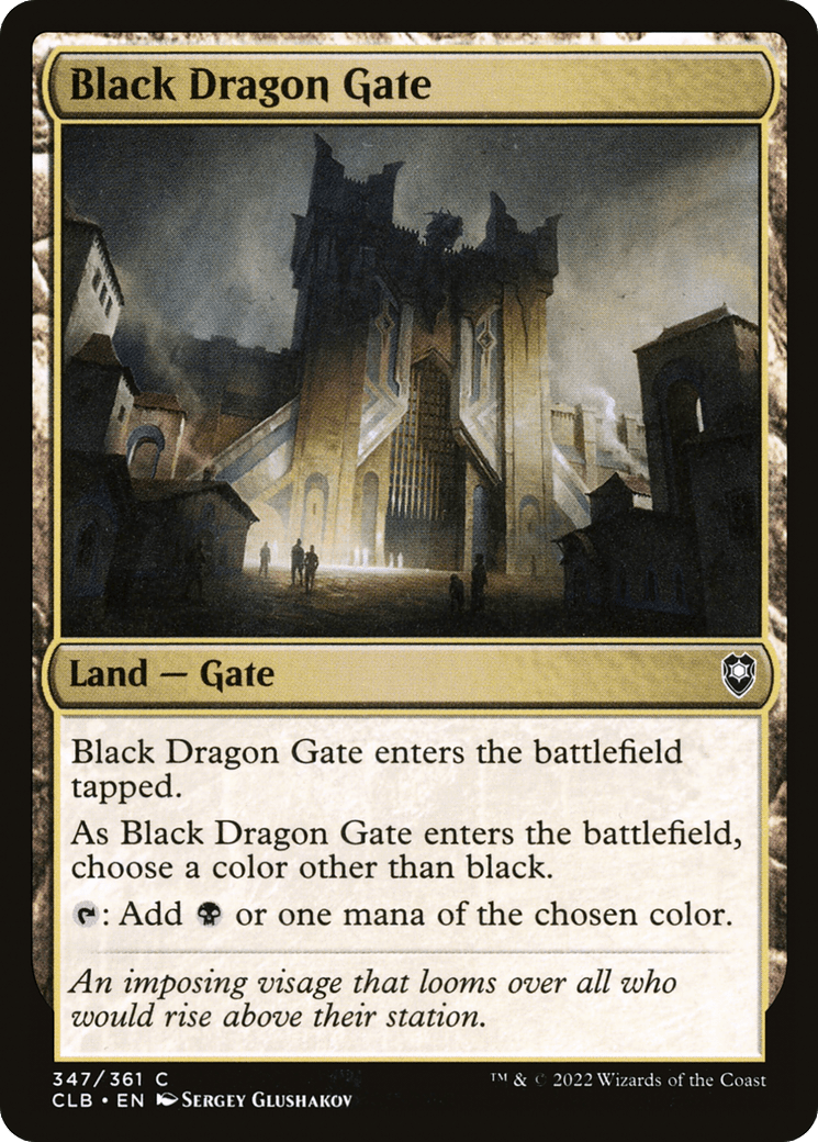 Black Dragon Gate [Commander Legends: Battle for Baldur's Gate] Foil