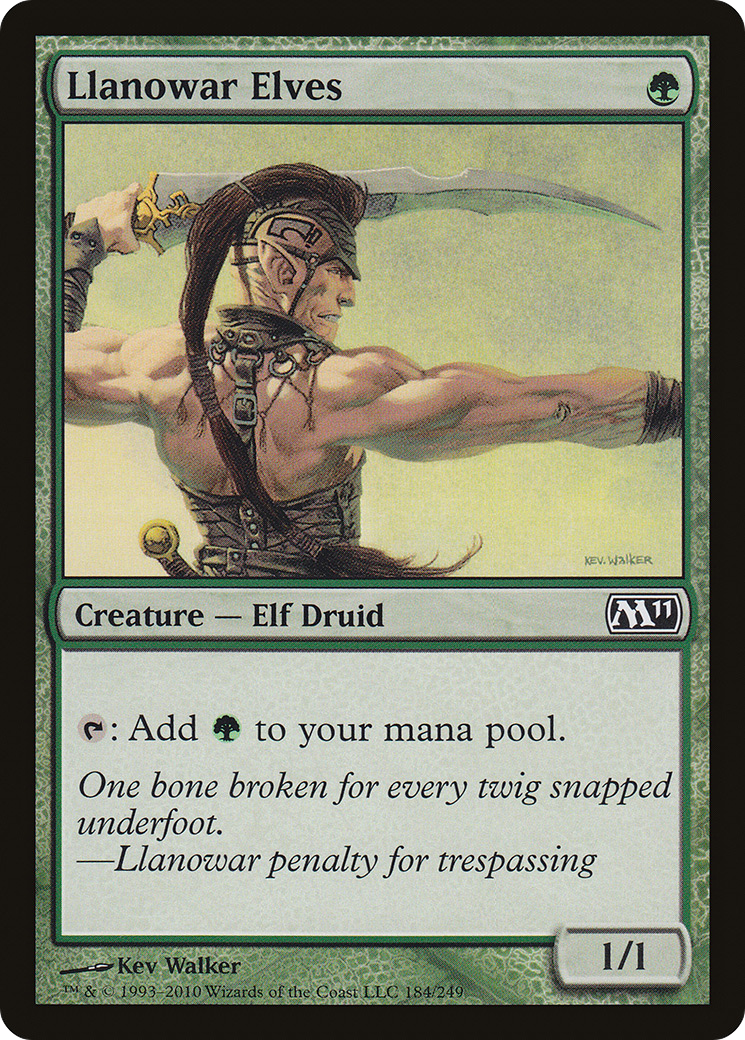 Llanowar Elves [Magic 2011] Foil