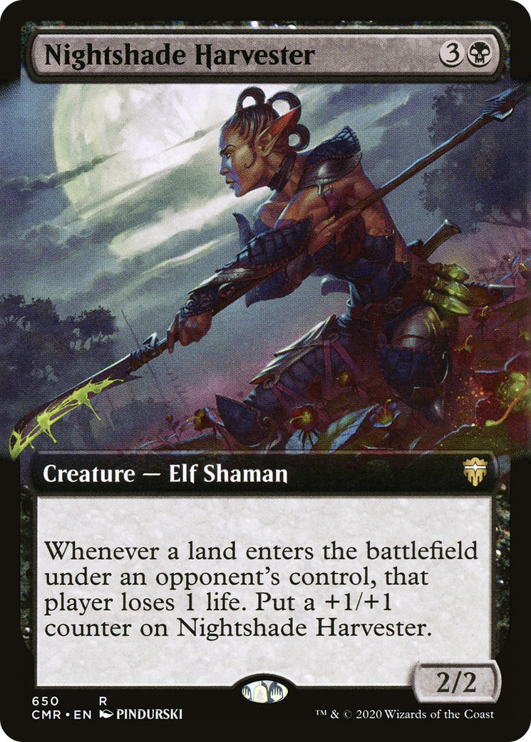 Nightshade Harvester (Extended Art) [Commander Legends] Foil