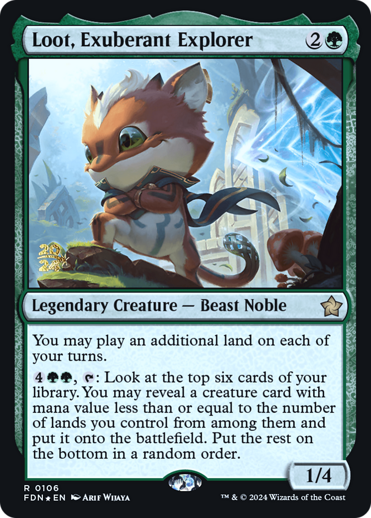 Loot, Exuberant Explorer (-106) - Prerelease Cards